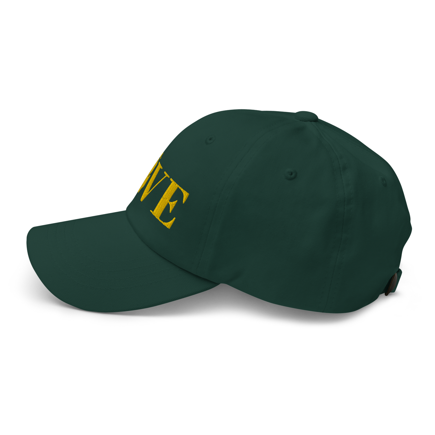 Michigan 'Love' Dad Hat (Didone Font) | Gold Embroidery