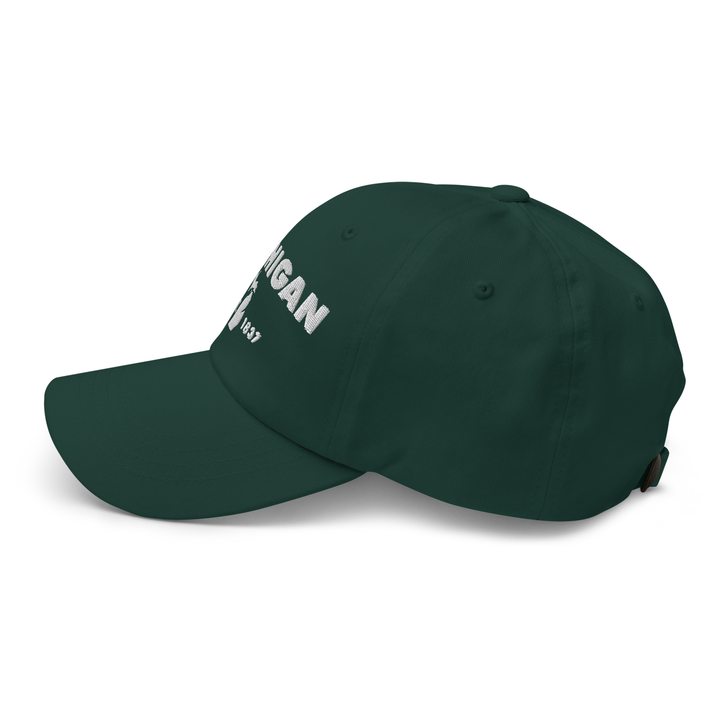 'Michigan EST 1837' Dad Hat (Geometric Sans Font)