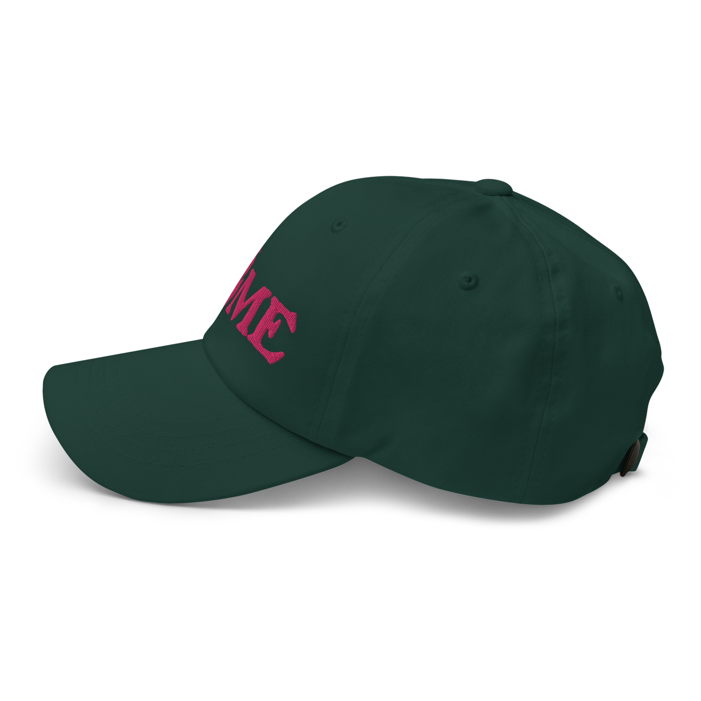 Michigan 'Home' Dad Hat (Woodcut Font) | Pink Embroidery