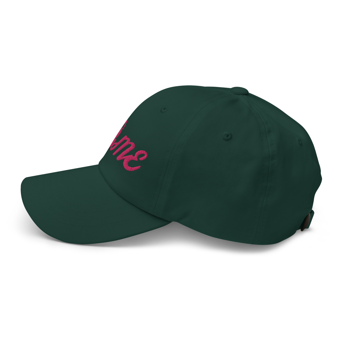 Michigan 'Home' Dad Hat (Script Font) | Pink Embroidery