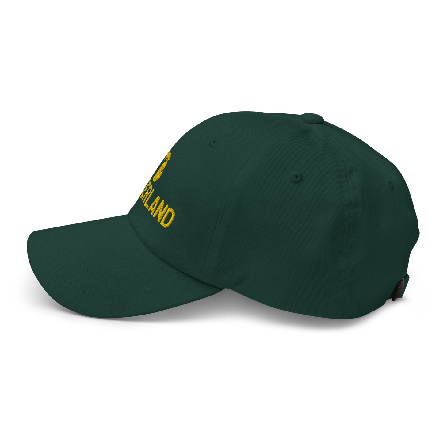 Michigan 'Wonderland' Dad Hat (Licence Plate Font) | Gold Embroidery