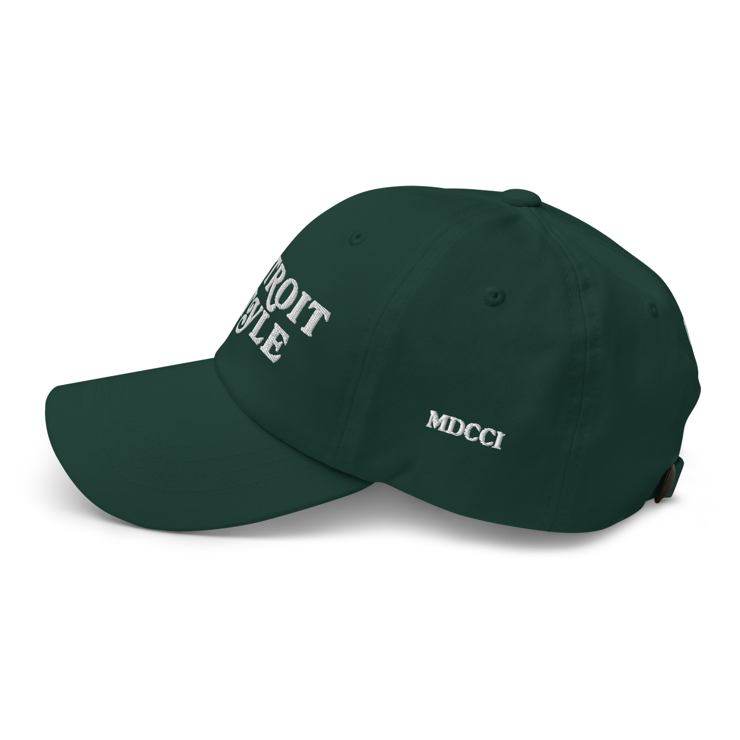 'Detroit Style' Dad Hat (w 'MDCCI' Side Design)