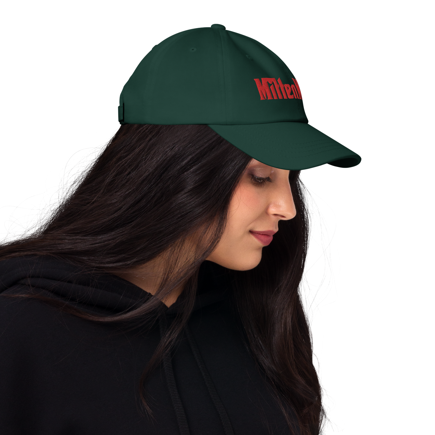 Michigan 'MittenMafia' Dad Hat (Gangster Font) | Red Embroidery