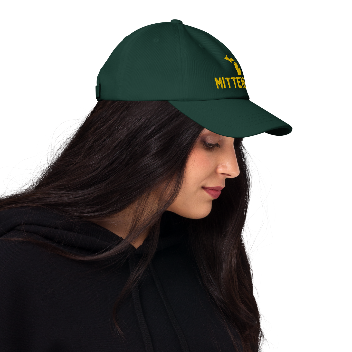 Michigan 'Mittenland' Dad Hat | Gold Embroidery