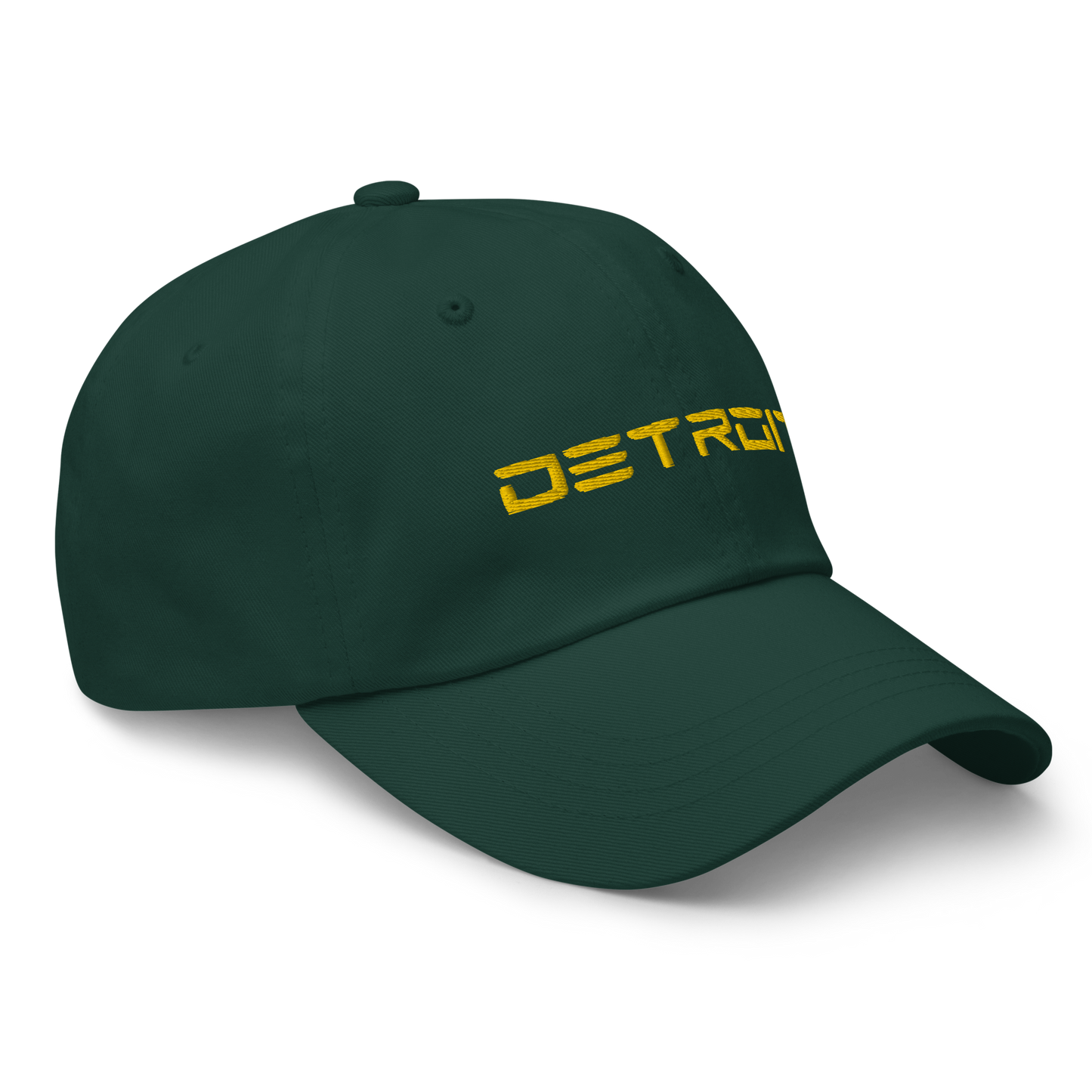 'Detroit' Dad Hat (Electric Font) | Gold Embroidery