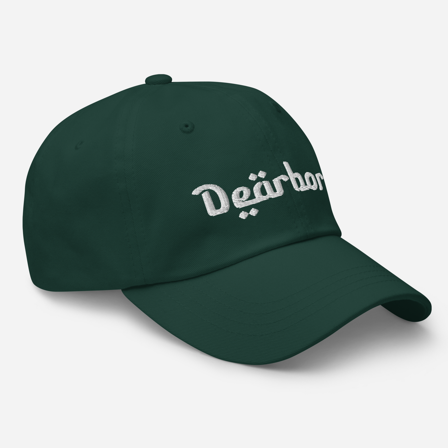 'Dearborn' Dad Hat | Green/White Embroidery