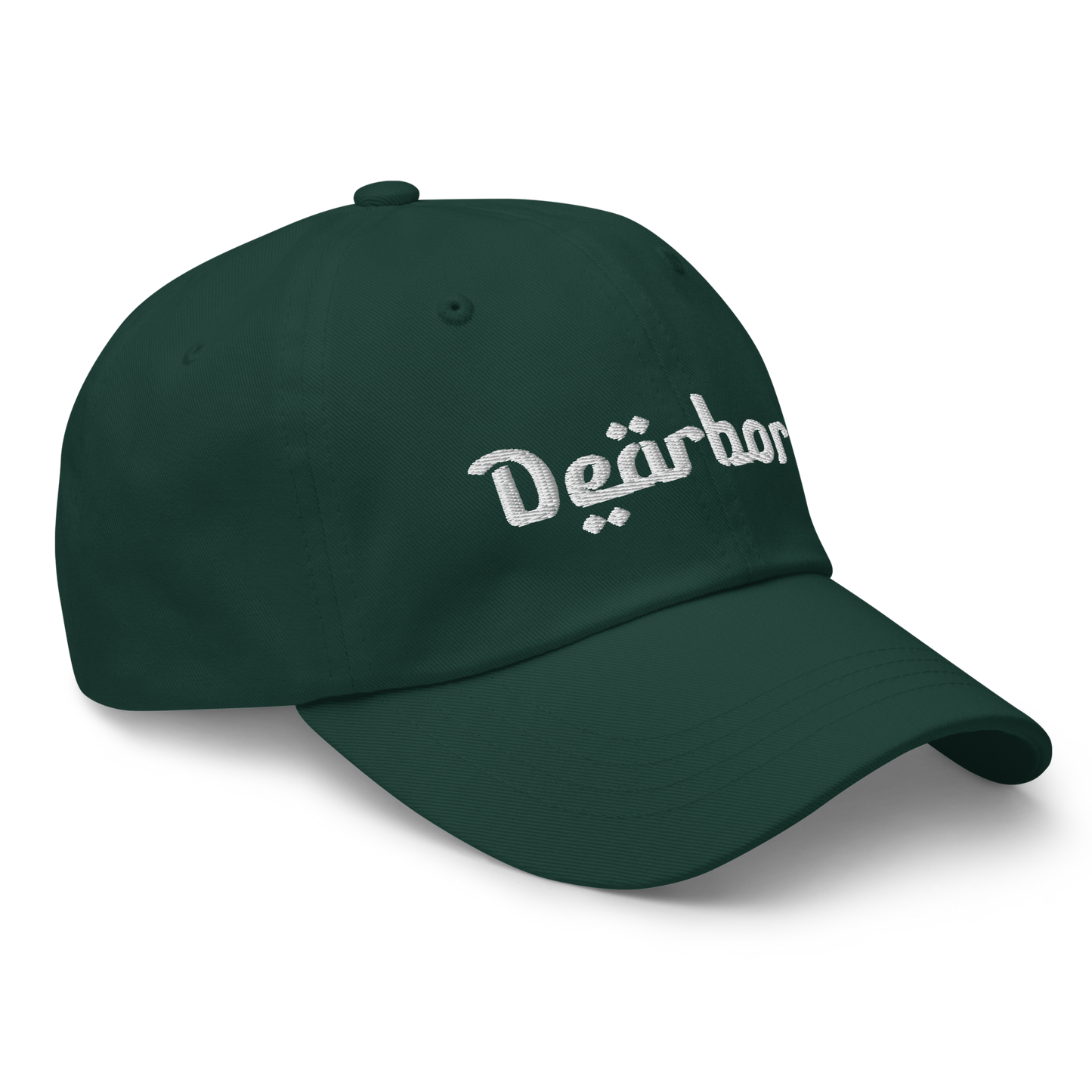 'Dearborn' Dad Hat | Green/White Embroidery