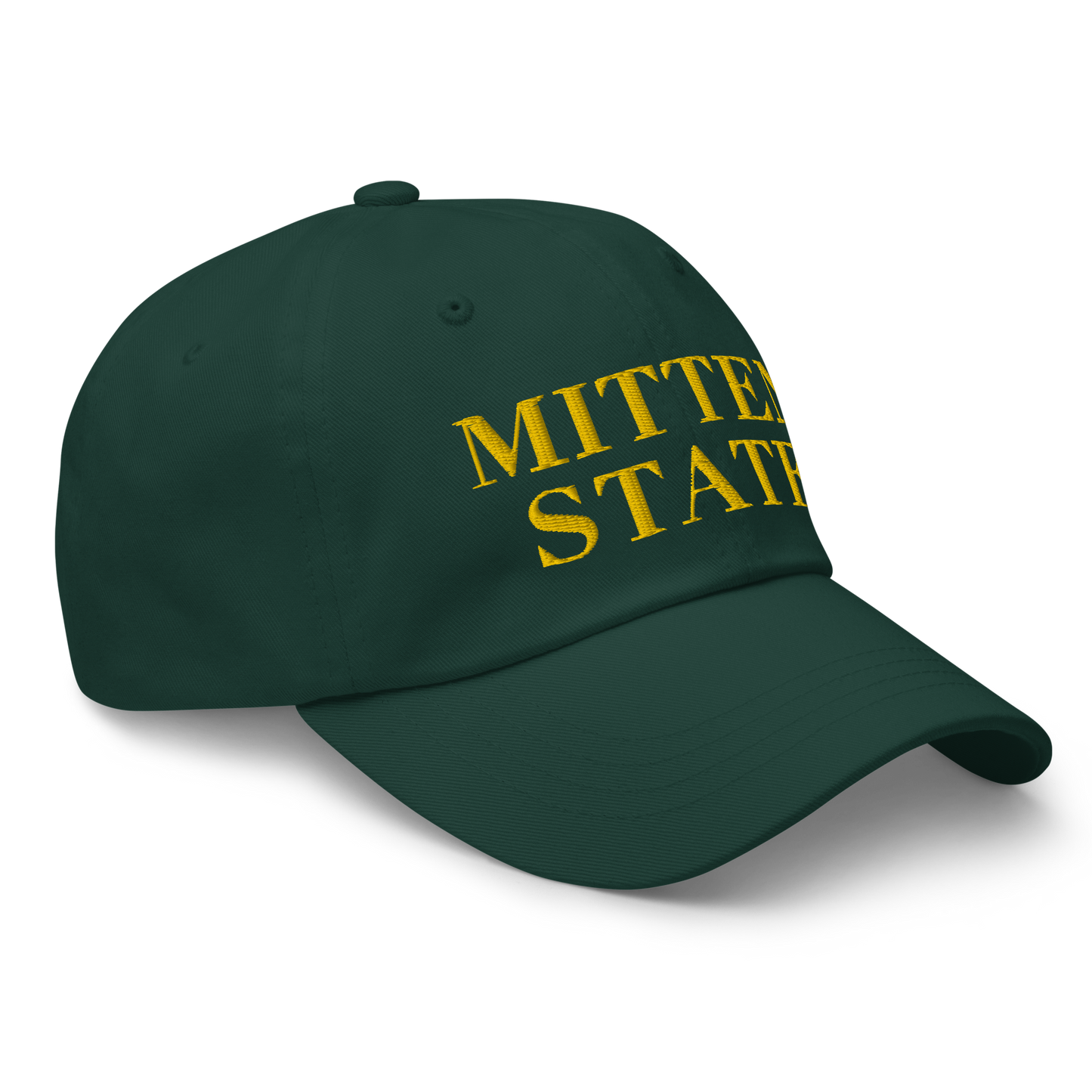 Michigan 'Mitten State' Dad Hat (Didone Font) | Gold Embroidery