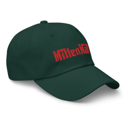 Michigan 'MittenMafia' Dad Hat (Gangster Font) | Red Embroidery