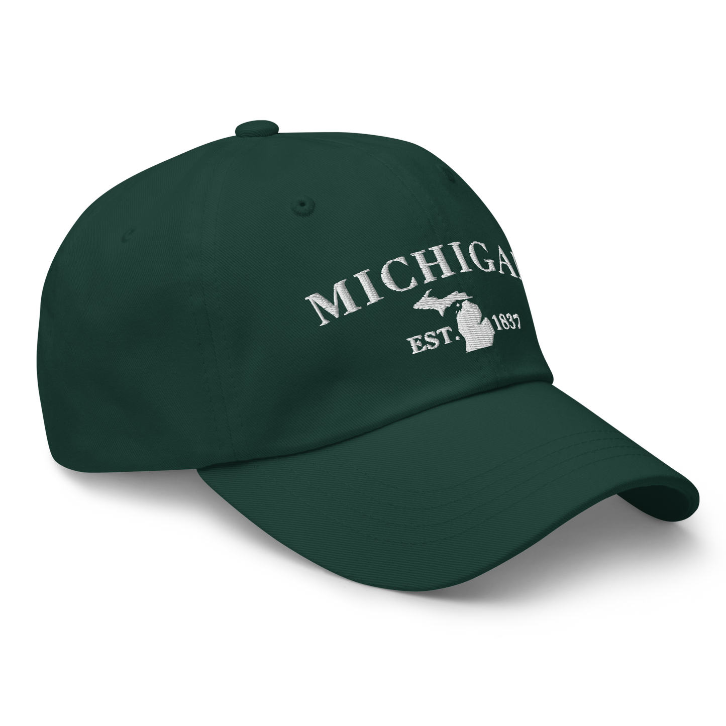 'Michigan EST 1837' Dad Hat (Didone Font)