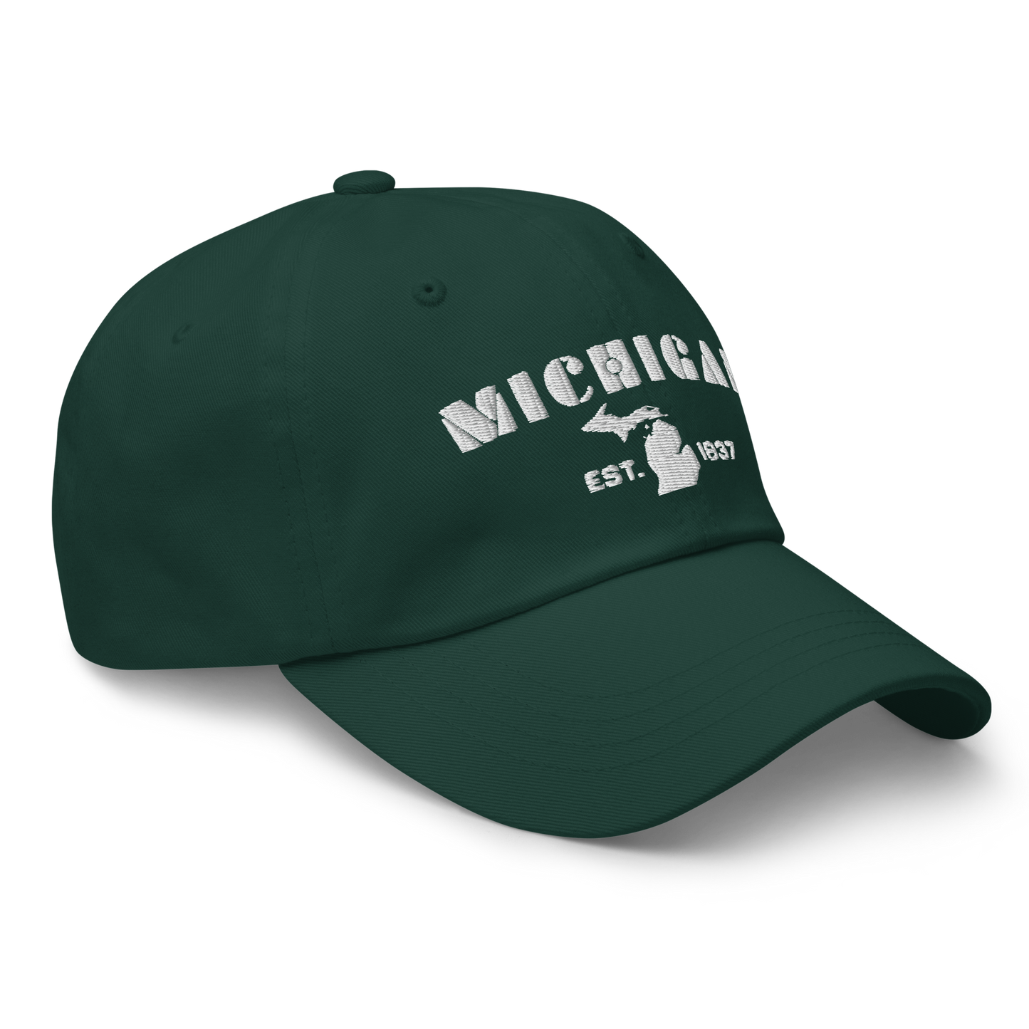 'Michigan EST 1837' Dad Hat (Art Deco Font)