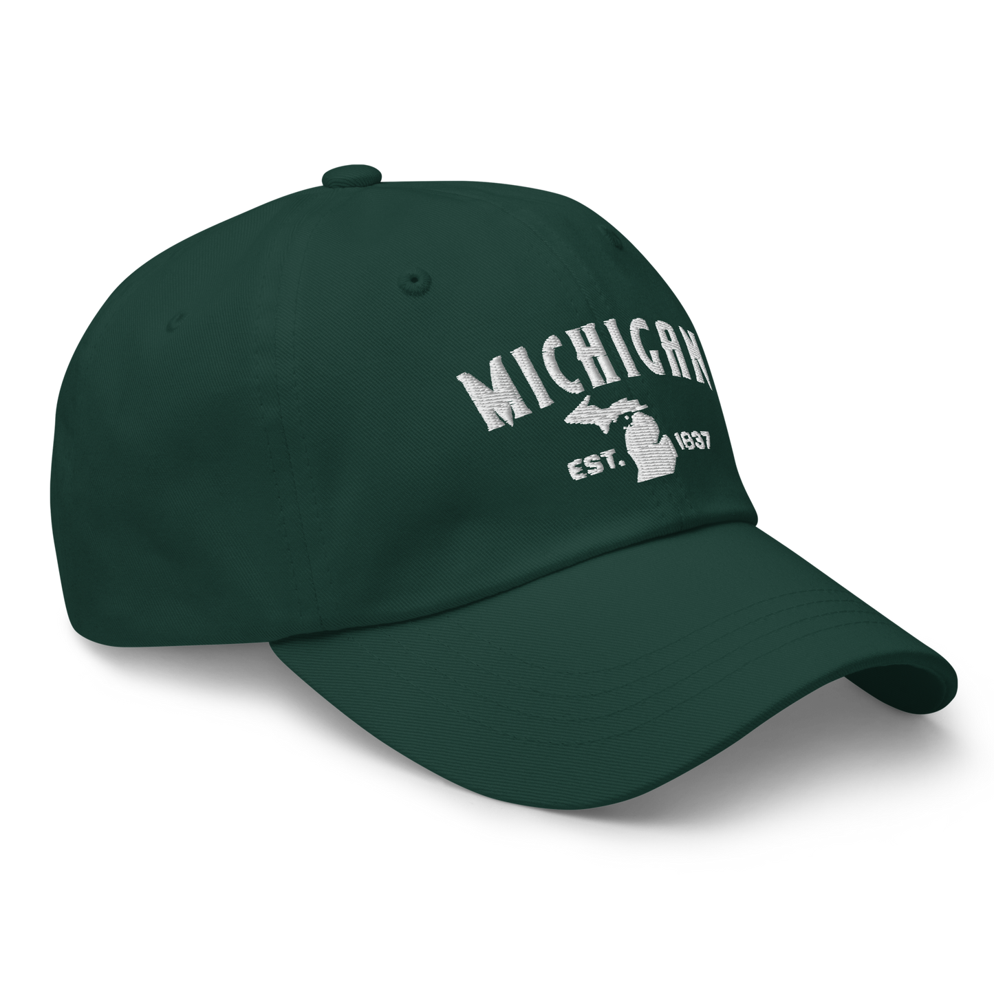 'Michigan EST 1837' Dad Hat (Vicious Mustelid Font)