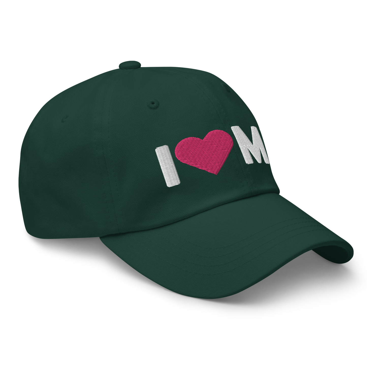 Michigan 'I ❤️ MI' Dad Hat (Rounded Swiss Font)