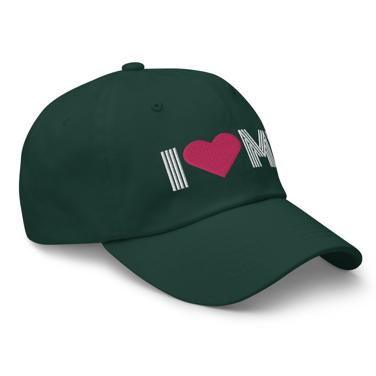 Michigan 'I ❤️ MI' Dad Hat (Metalpress Font)