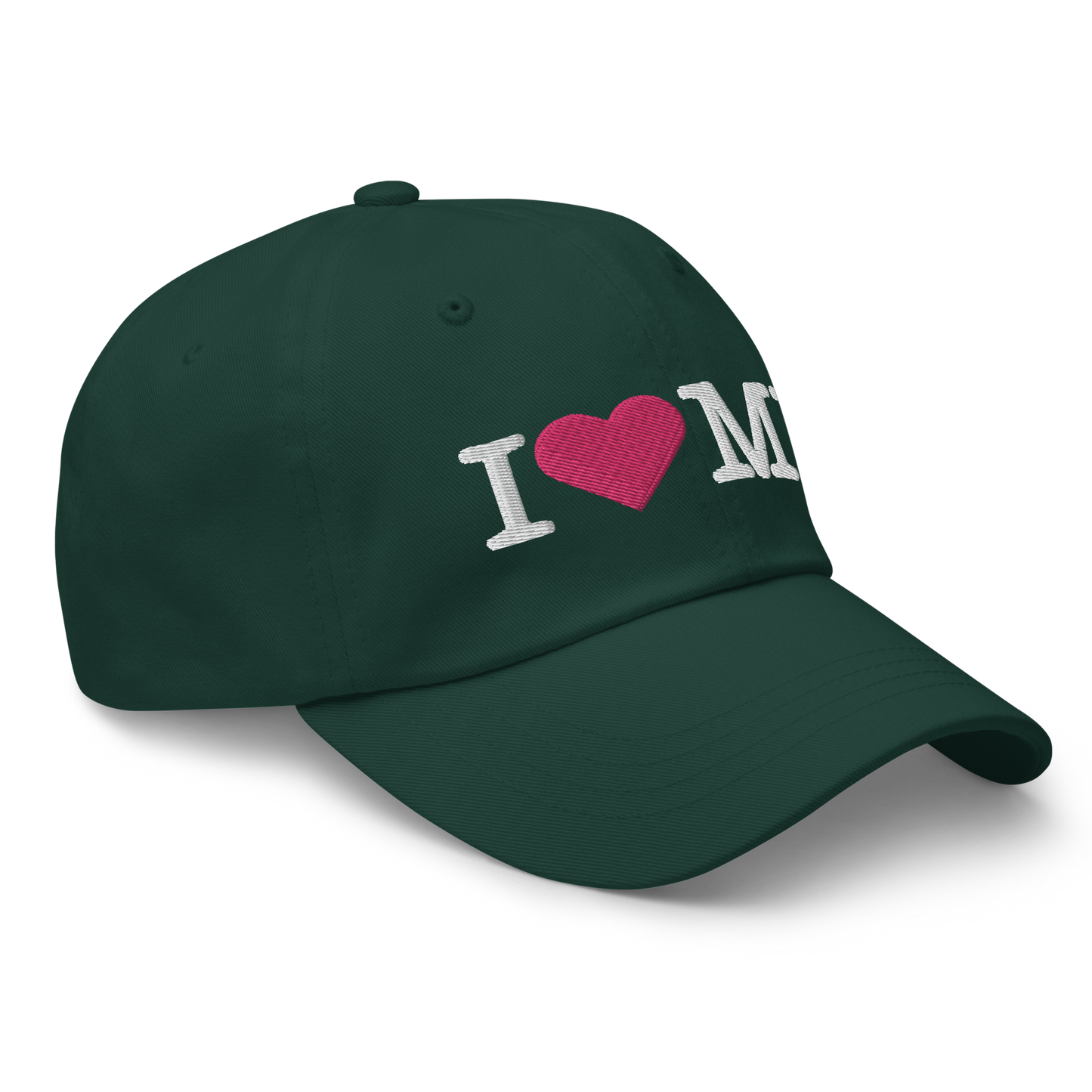 Michigan 'I ❤️ MI' Dad Hat (Typewriter Font)