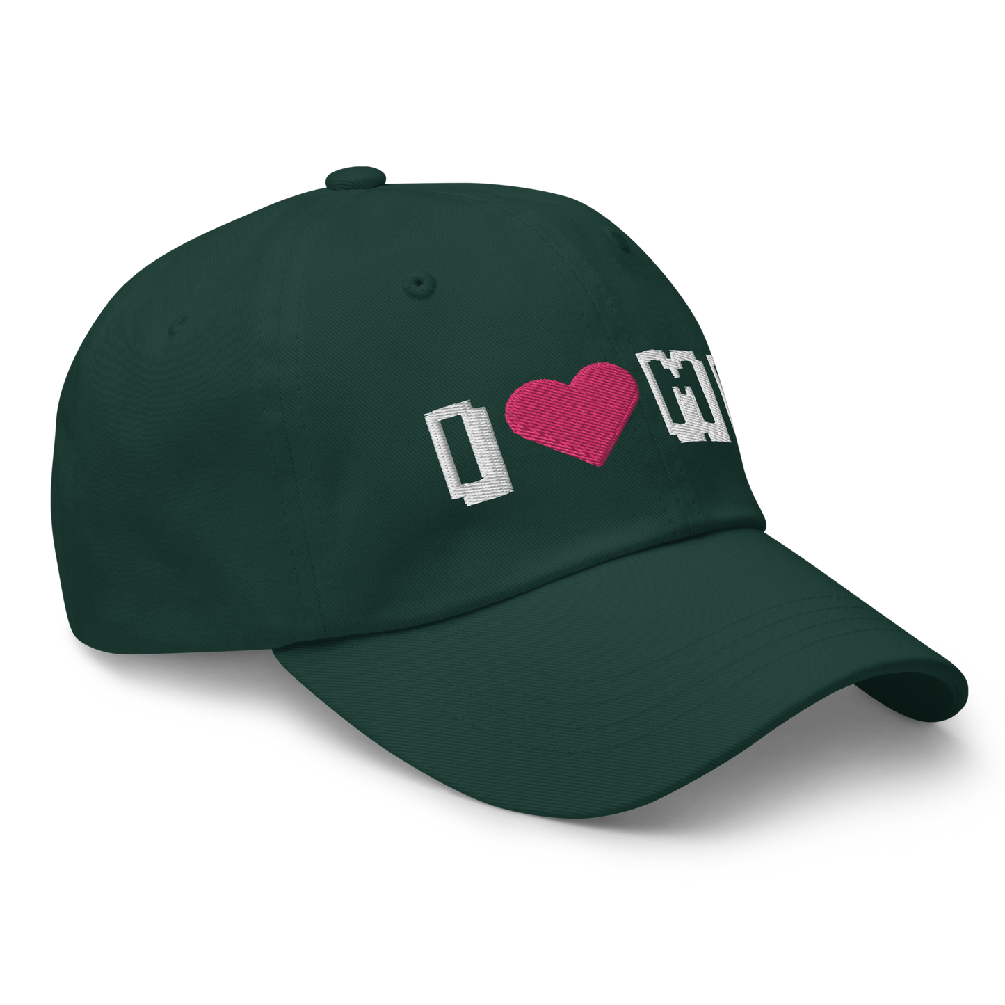 Michigan 'I ❤️ MI' Dad Hat (Arcade Font)