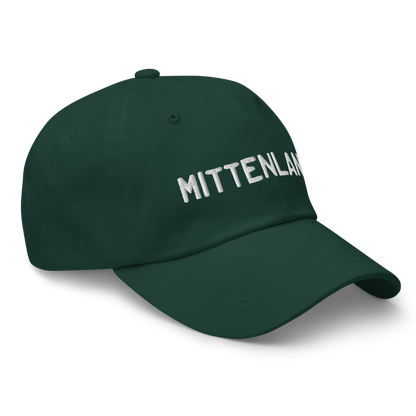 Michigan 'Mittenland' Dad Hat (Licence Plate Font)