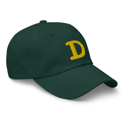 Detroit 'Old French D' Dad Hat (w/ Side Design) | Gold Embroidery