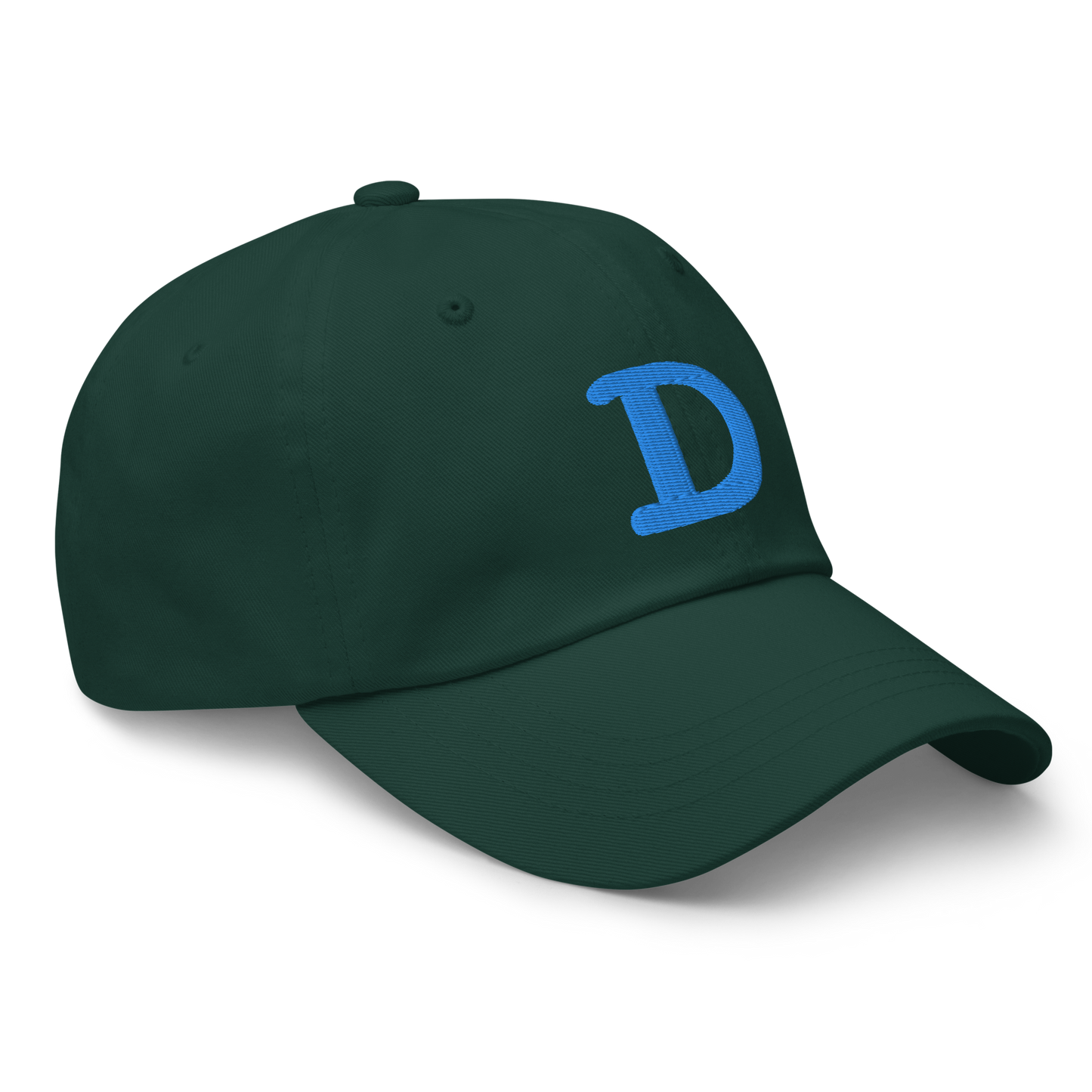 Detroit 'Old French D' Dad Hat (w/ Side Design) | Azure Embroidery