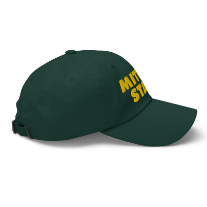 Michigan 'Mitten State' Dad Hat (Geometric Sans Font) | Gold Embroidery