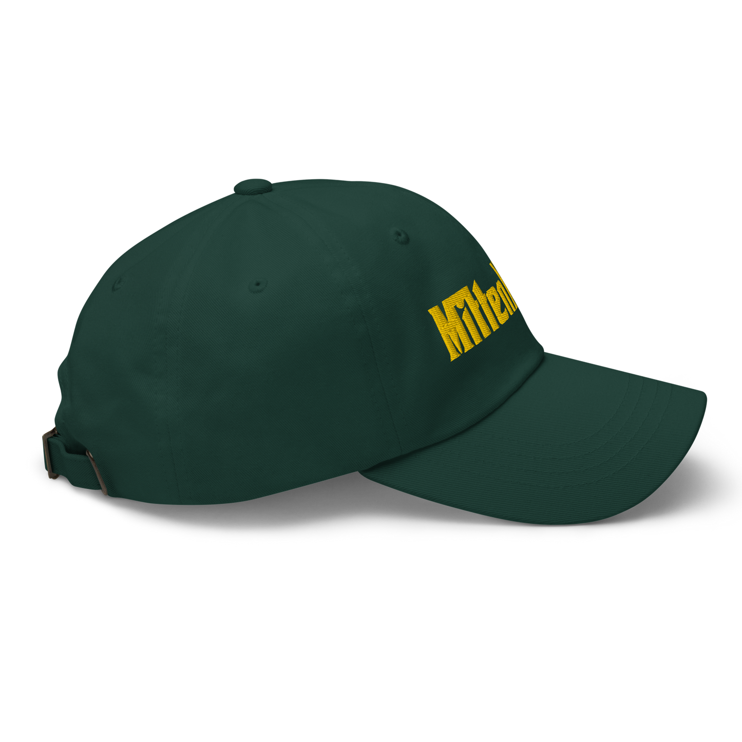 Michigan 'MittenMafia' Dad Hat (Gangster Font) | Gold Embroidery