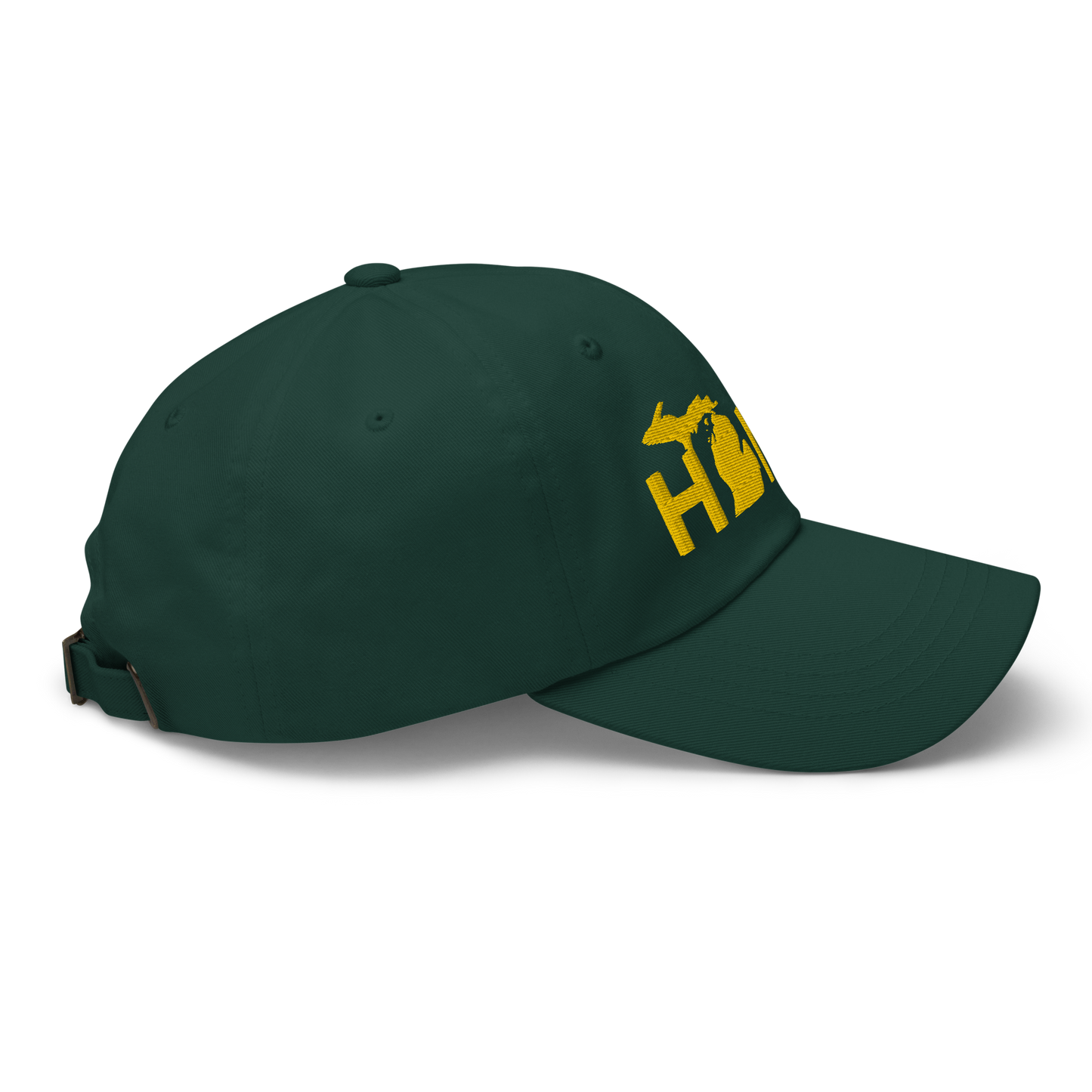 Michigan 'Home' Dad Hat (Geometric Sans Font) | Gold Embroidery