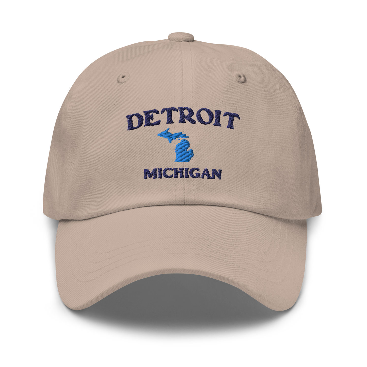 'Detroit Michigan' Dad Hat (w/ Michigan Outline)