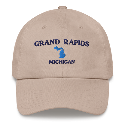 'Grand Rapids Michigan' Dad Hat (w/ Michigan Outline)