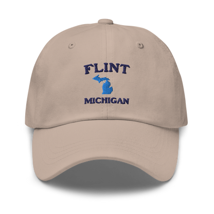 'Flint Michigan' Dad Hat (w/ Michigan Outline)