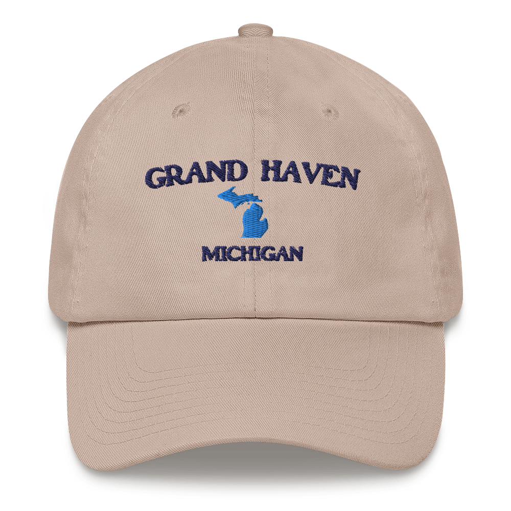 'Grand Haven Michigan' Dad Hat (w/ Michigan Outline)