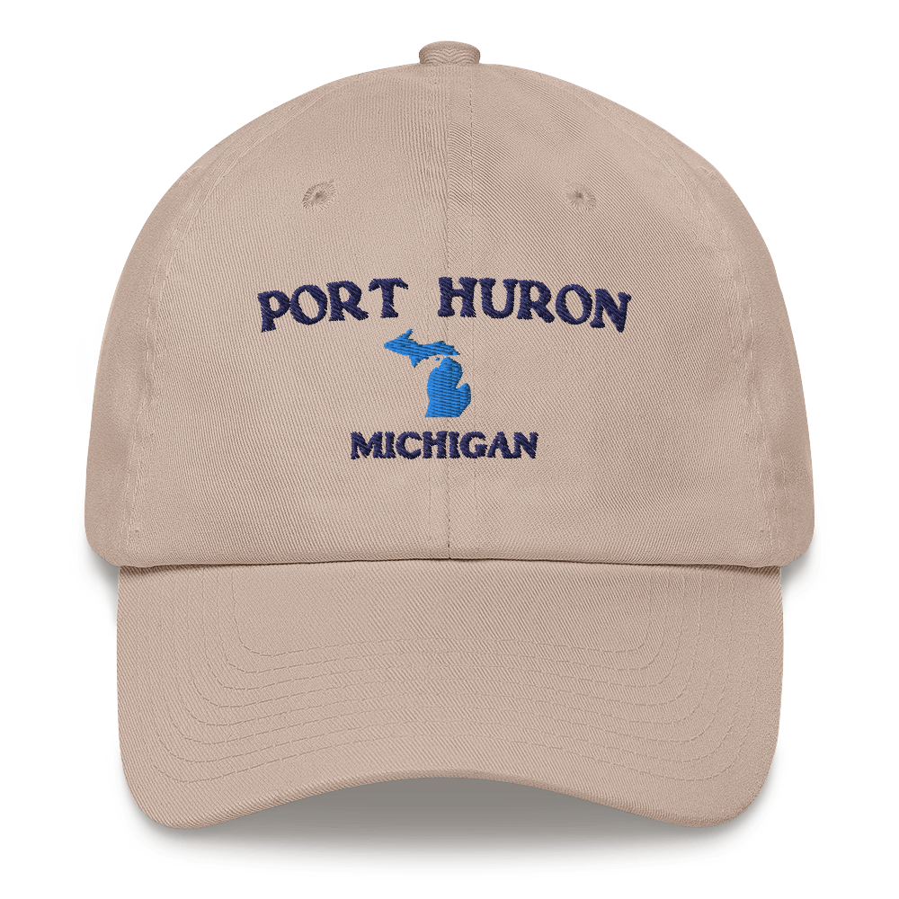 'Port Huron Michigan' Dad Hat (w/ Michigan Outline)