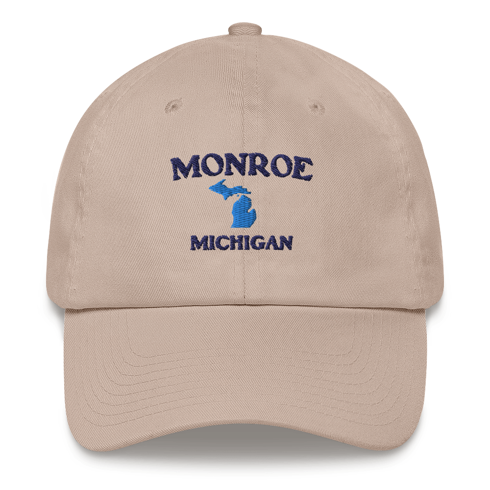 'Monroe Michigan' Dad Hat (w/ Michigan Outline)