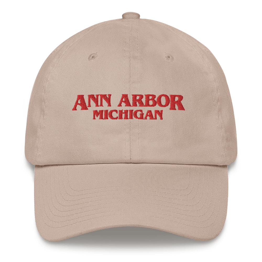 'Ann Arbor Michigan' Dad Hat (1980s Drama Parody)