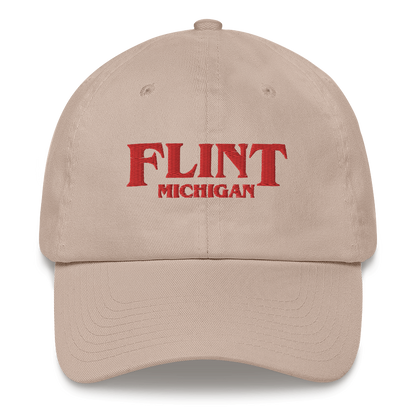 'Flint Michigan' Dad Hat (1980s Drama Parody)