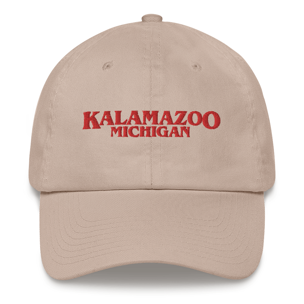 'Kalamazoo Michigan' Dad Hat (1980s Drama Parody)