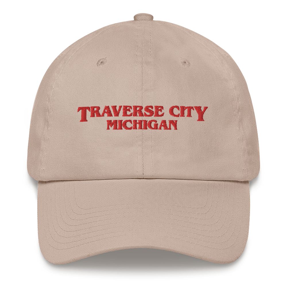 'Traverse City Michigan' Dad Hat (1980s Drama Parody)