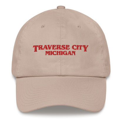 'Traverse City Michigan' Dad Hat (1980s Drama Parody)