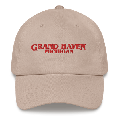 'Grand Haven Michigan' Dad Hat (1980s Drama Parody)