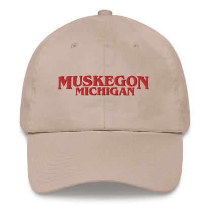 'Muskegon Michigan' Dad Hat (1980s Drama Parody)