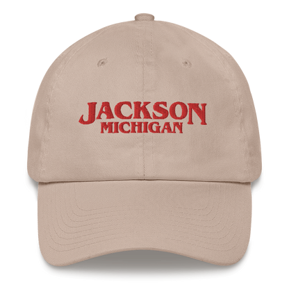 'Jackson Michigan' Dad Hat (1980s Drama Parody)