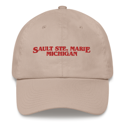 'Sault Ste. Marie Michigan' Dad Hat (1980s Drama Parody)