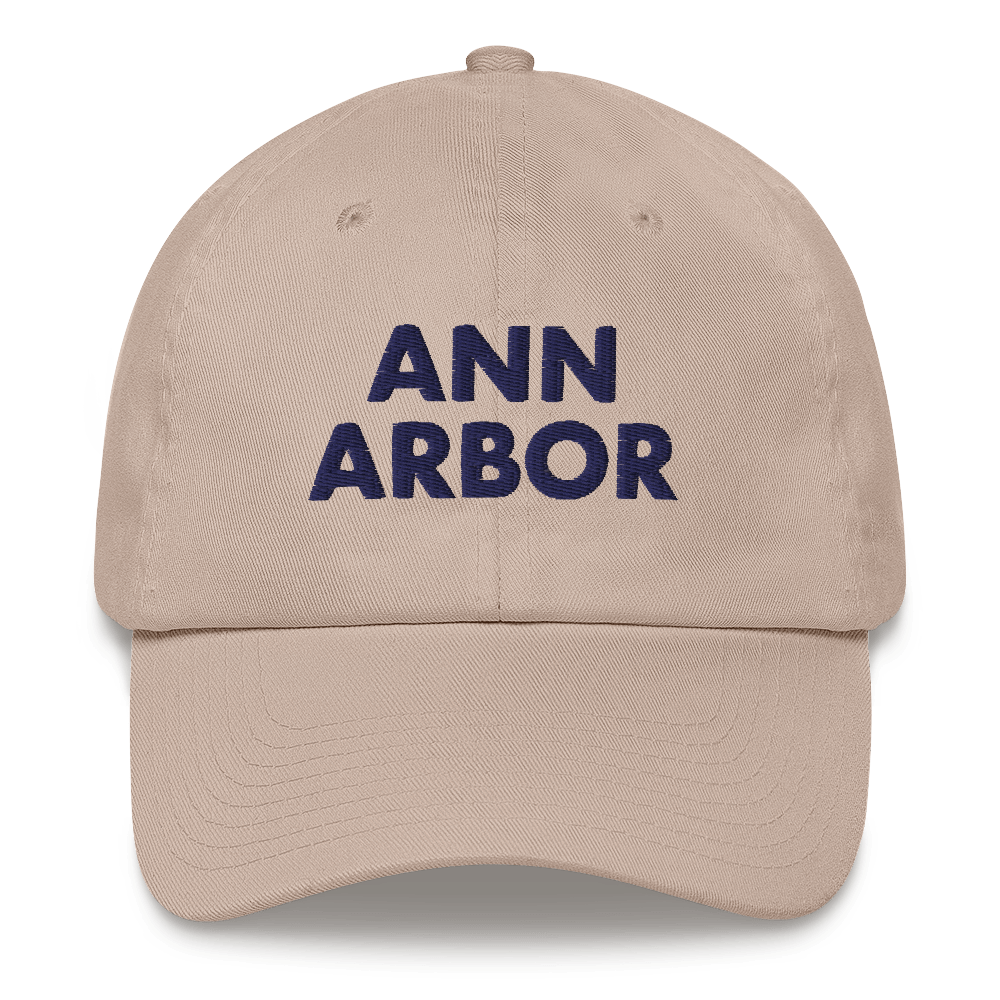 'Ann Arbor' Dad Hat | Gold/Navy Embroidery