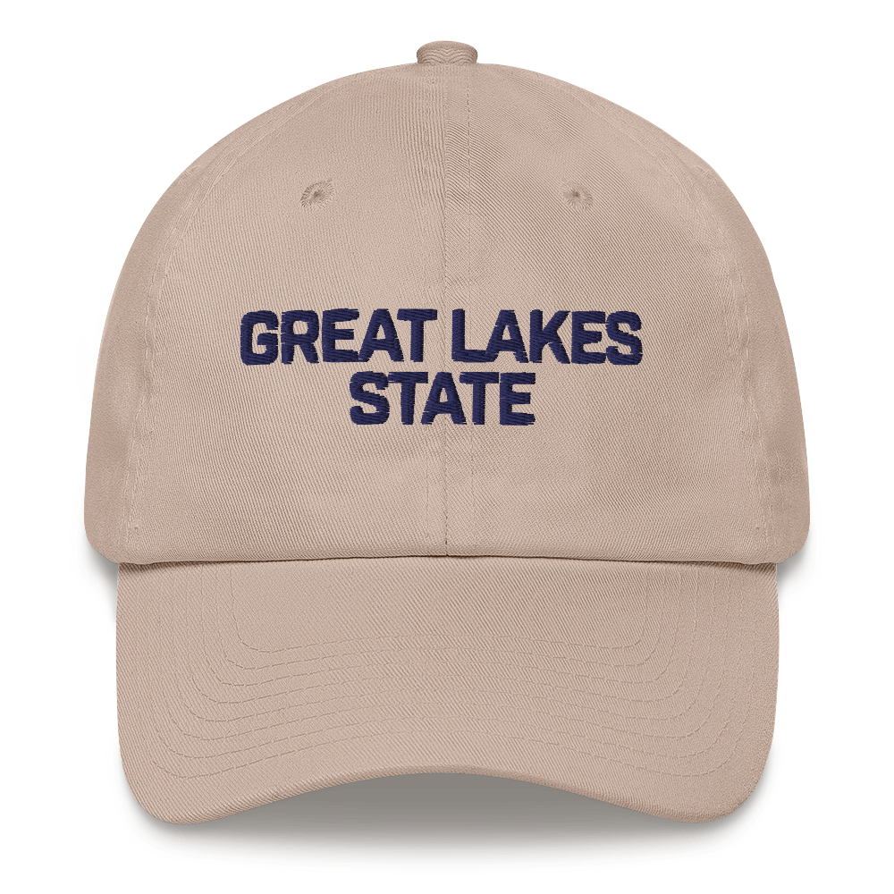 Michigan 'Great Lakes State' Dad Hat (Maritime Font)