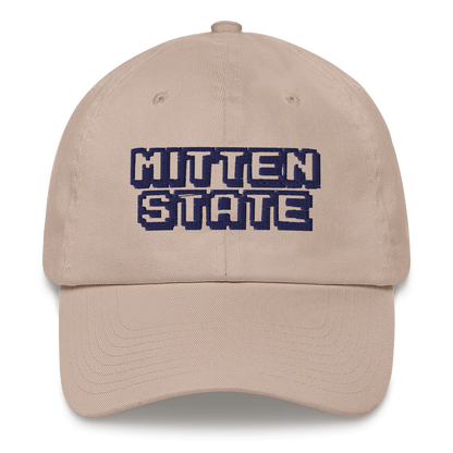 Michigan 'Mitten State' Dad Hat (Arcade Font)