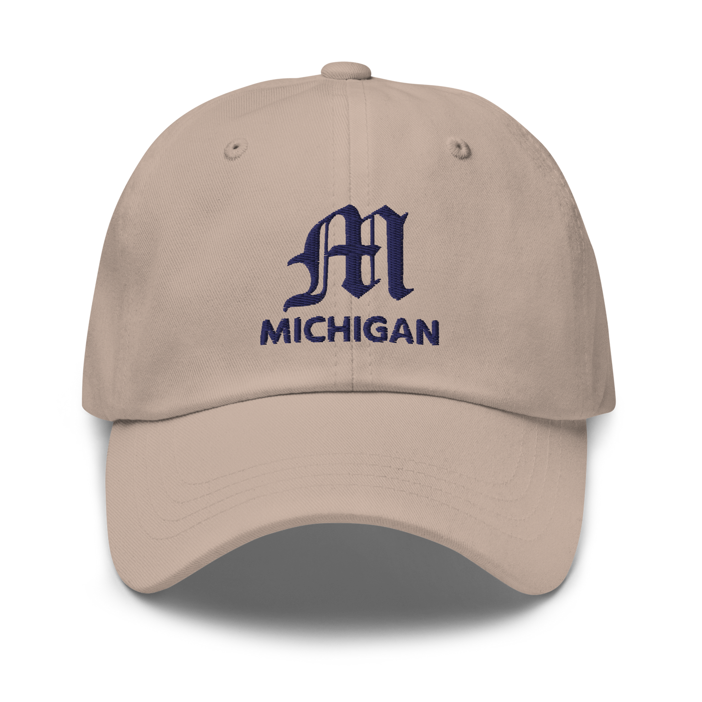 'Michigan' Dad Hat (w/ Old English 'M')