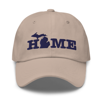 Michigan 'Home' Dad Hat (Typewriter Font)