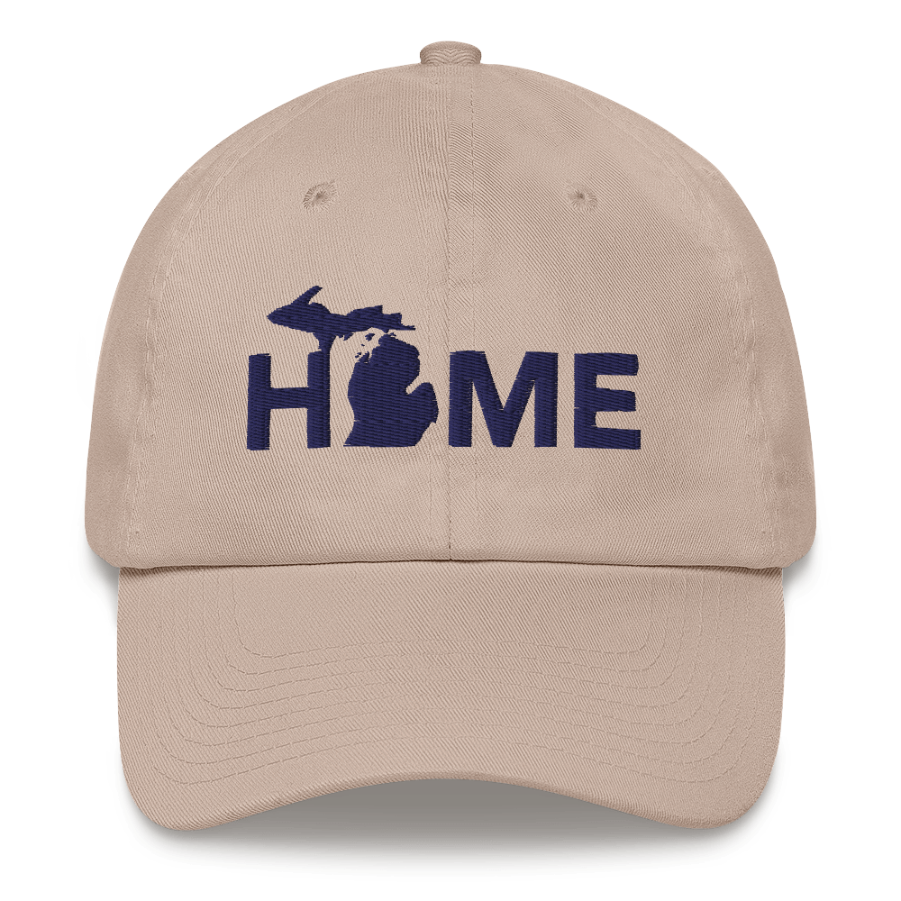 Michigan 'Home' Dad Hat (Geometric Sans Font)