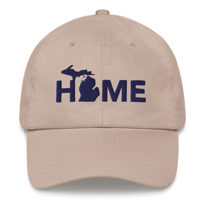 Michigan 'Home' Dad Hat (Geometric Sans Font)