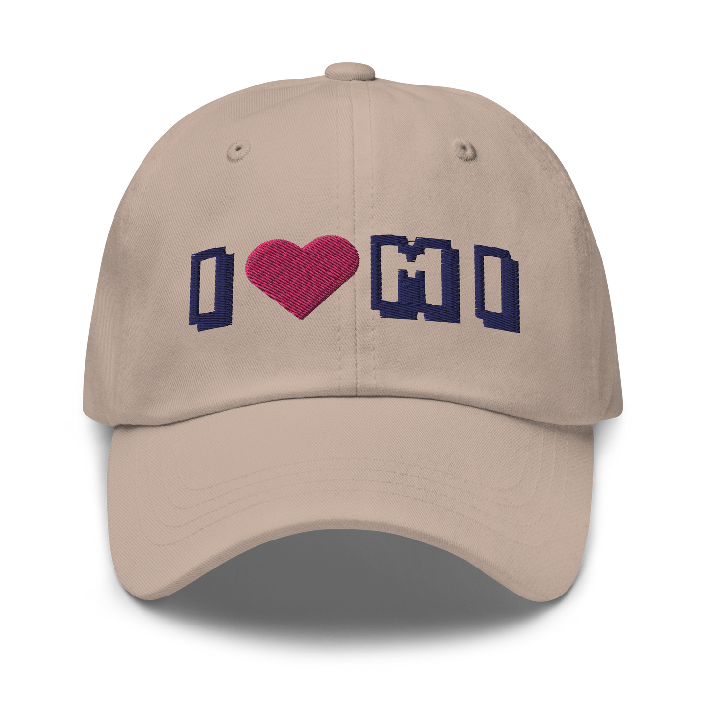 Michigan 'I ❤️ MI' Dad Hat (Arcade Font)