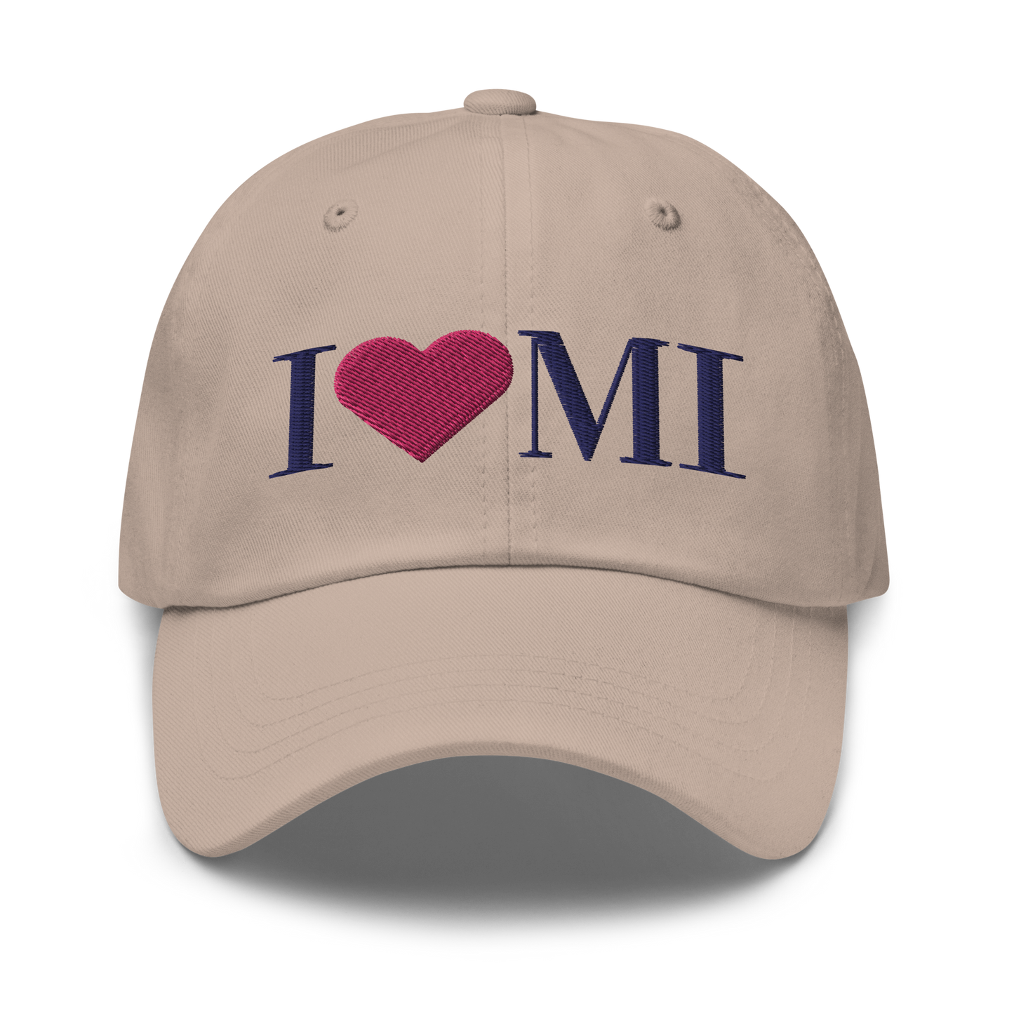 Michigan 'I ❤️ MI' Dad Hat (Didone Font)